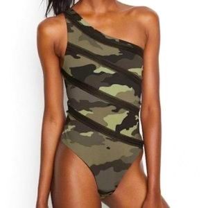 NWT Victoria’ Secret One Shouldered Swim/Body Suit (L)